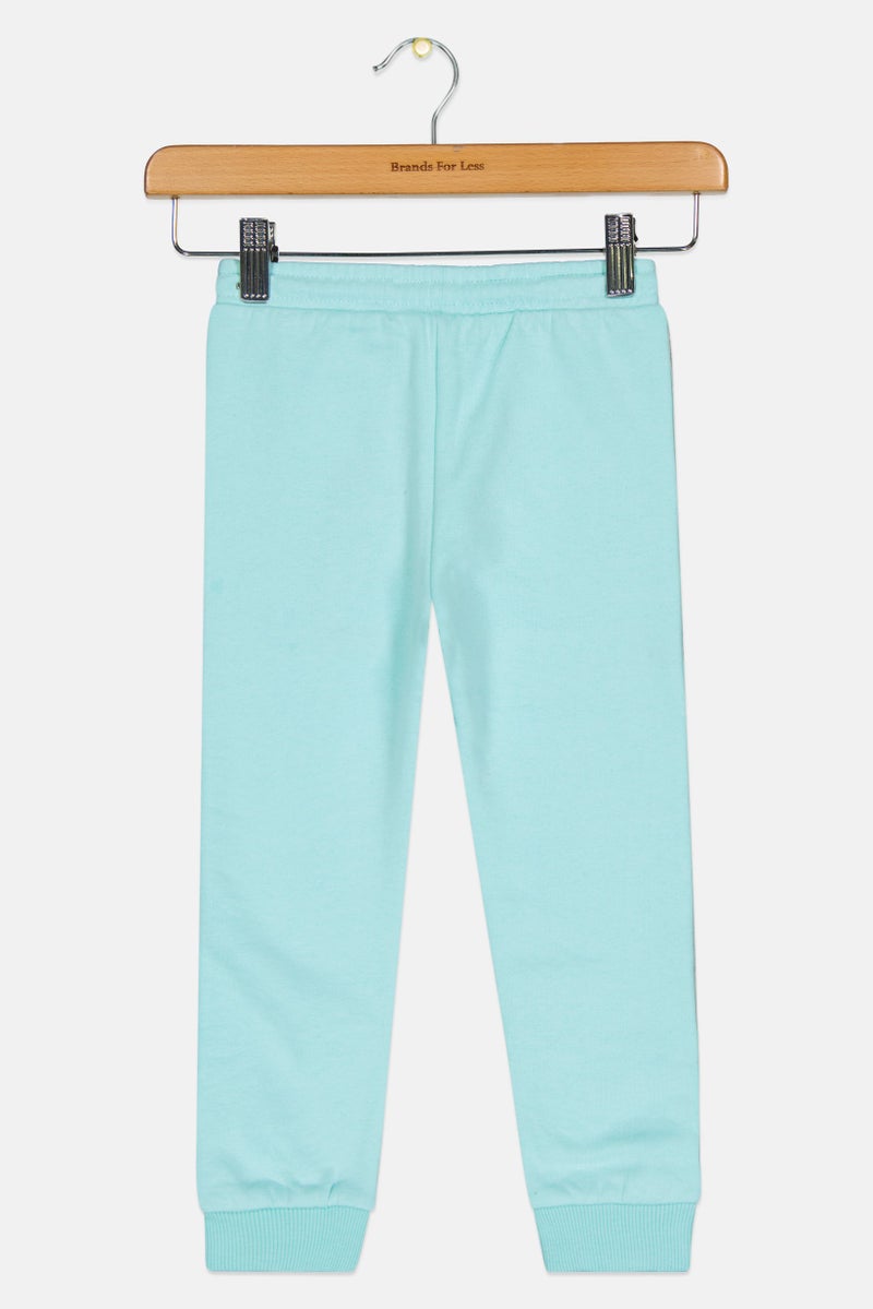 Hamleys Toddlers Girl Metallic Jogger Pants, Turquoise - Image 3